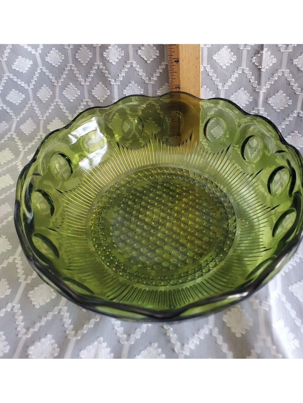 Green Bartlett Collins Bulls Eye Bowl